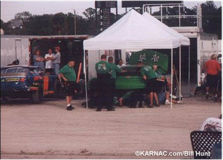 View of the pits